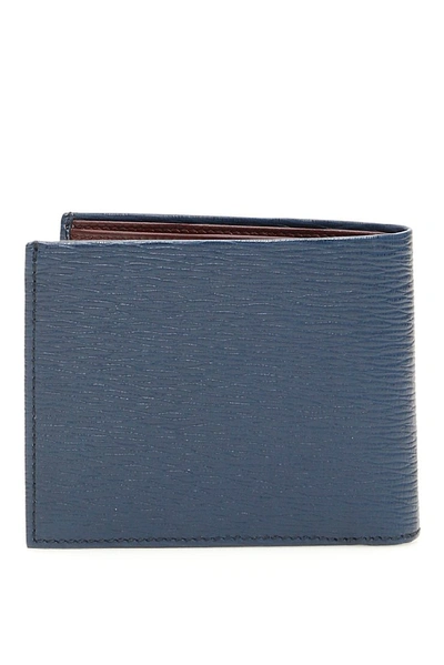 Shop Ferragamo Salvatore  Gancini Bifold Wallet In Blue
