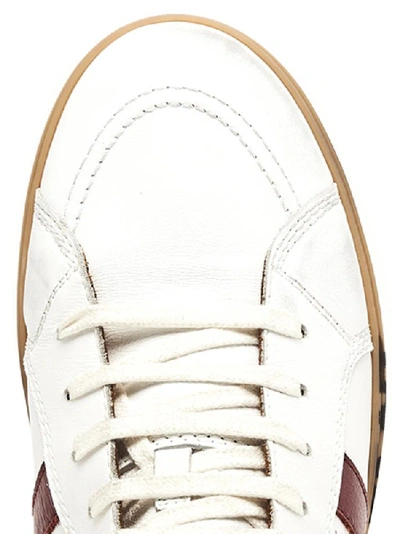Shop Saint Laurent Joe Logo Label High Top Sneakers In White
