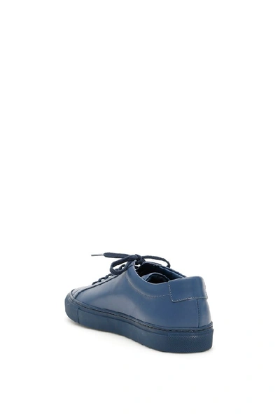 Shop Common Projects Achilles Low Top Sneakers In Blue