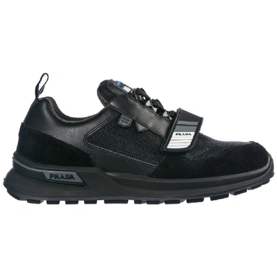 Shop Prada Wrk Sneakers In Black