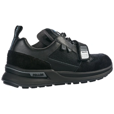 Shop Prada Wrk Sneakers In Black