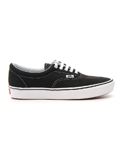Shop Vans Comfycush Lace Up Sneakers In Black