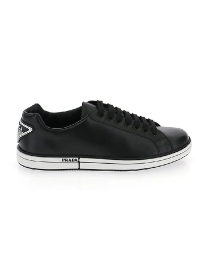 Shop Prada Logo Plaque Sneakers In Multi