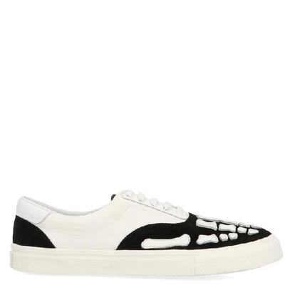 Shop Amiri Skel Toe Lace Up Sneakers In Multi