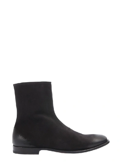 Shop Alexander Mcqueen Distressed Ankle Boots In Black