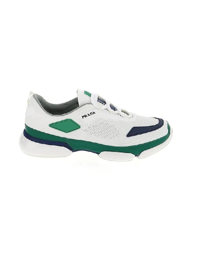 Shop Prada Logo Cloudbust Sneakers In White