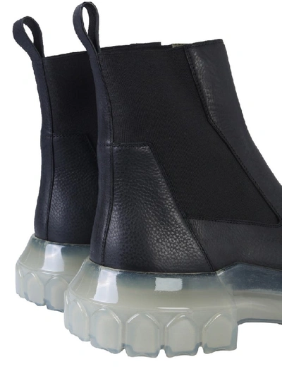 Shop Rick Owens Larry Bozo Tractor Boots In Black