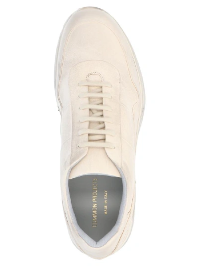 Shop Common Projects Cross Trainer Vintage Sole Sneakers In White