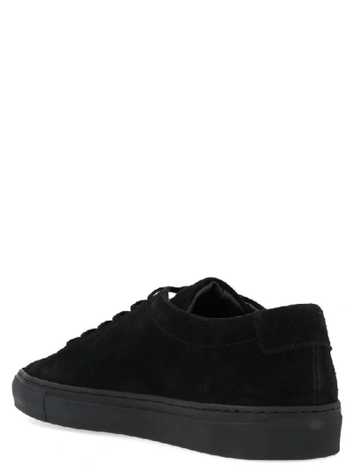 Shop Common Projects Achilles Suede Sneakers In Black