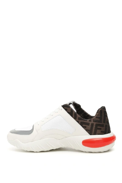 Shop Fendi Ff Low Top Sneakers In Multi