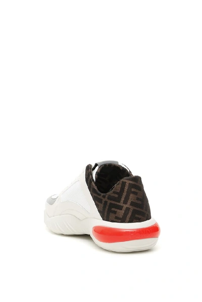 Shop Fendi Ff Low Top Sneakers In Multi