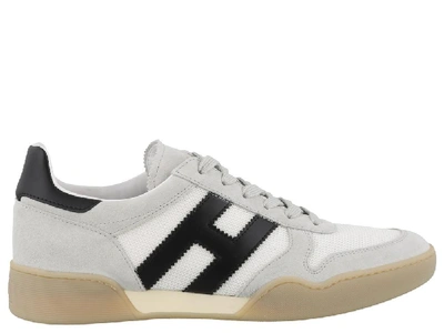 Shop Hogan Logo H357 Lace Up Sneakers In Multi