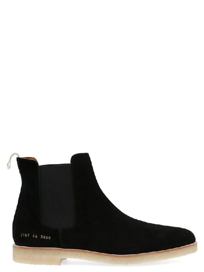 Shop Common Projects Chelsea Ankle Boots In Black