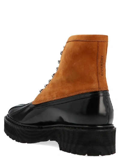 Shop Givenchy Logo Lace Up Ankle Boots In Multi