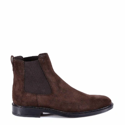 Shop Tod's Chelsea Boots In Brown