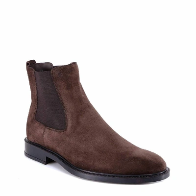 Shop Tod's Chelsea Boots In Brown