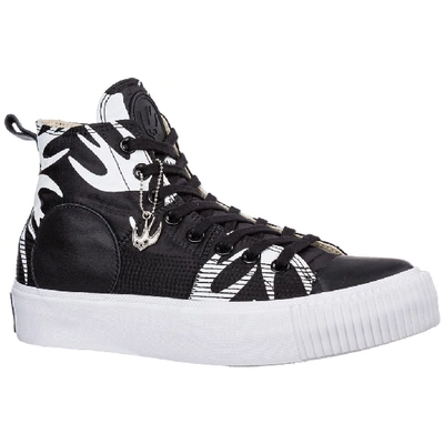 Mcq By Alexander Mcqueen Mcq Alexander Mcqueen Black And White Plimsoll  Platform High Sneakers | ModeSens