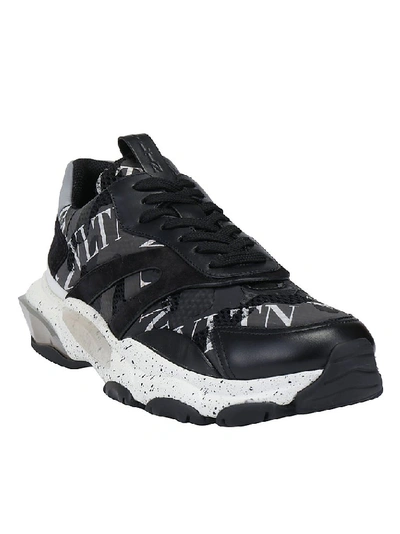 Shop Valentino Bounce Camouflage Vltn Grid Sneakers In Multi