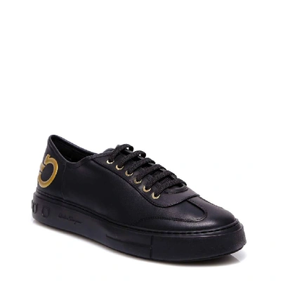 Shop Ferragamo Salvatore  Logo Low In Black