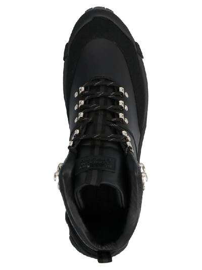 Shop Burberry Henfield Combat Ankle Boots In Black