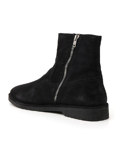 Shop Isabel Marant Zipped Ankle Boots In Black