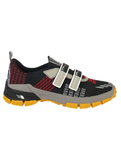 Shop Prada Velcro Sneakers In Multi
