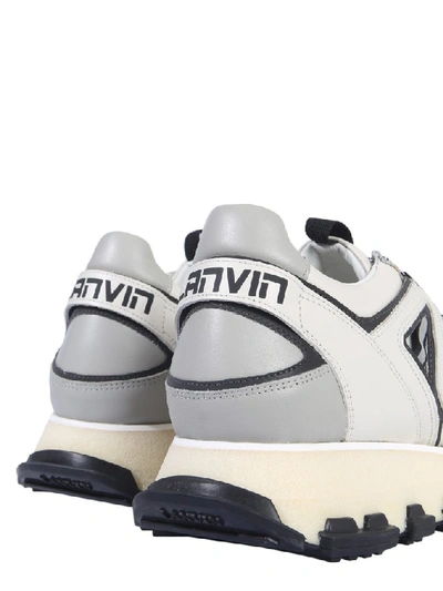Shop Lanvin Chunky Sneakers In Grey