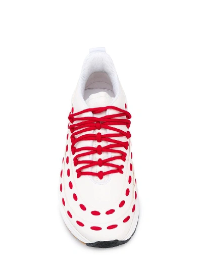 Shop Bottega Veneta Panelled Sneakers In White