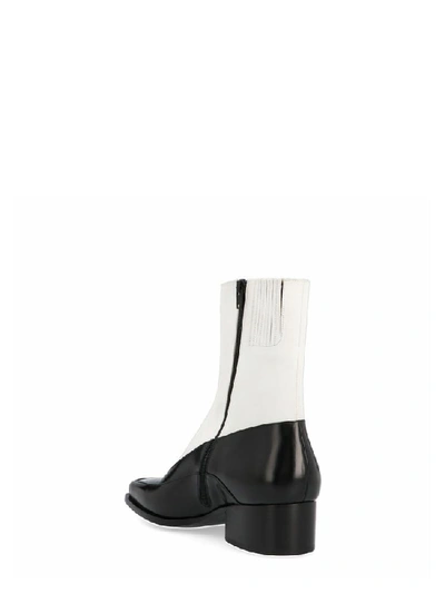 Shop Y/project Y / Project Contrasting Panelled Ankle Boots In Multi