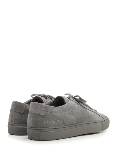 Shop Common Projects Achilles Low Top Suede Sneakers In Grey