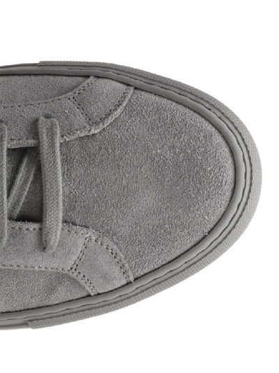 Shop Common Projects Achilles Low Top Suede Sneakers In Grey