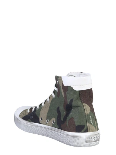 Shop Saint Laurent Bedford Camouflage High Top Sneakers In Multi