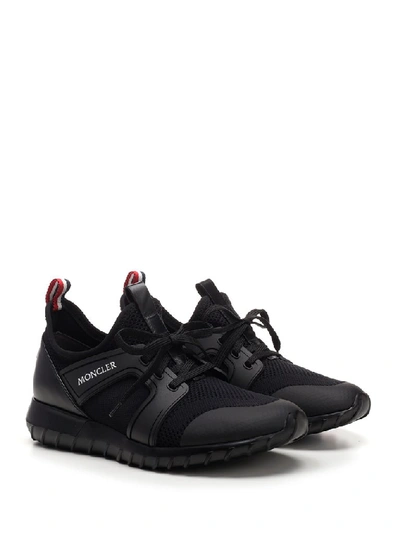 Shop Moncler Emilien Scarpa Logo Low Top Sneakers In Black