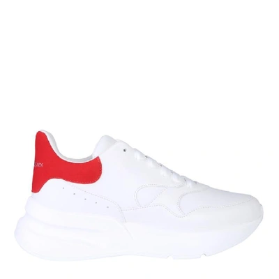Shop Alexander Mcqueen Oversized Running Sneakers In White
