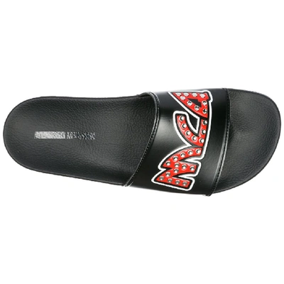 Shop Mcq By Alexander Mcqueen Mcq Alexander Mcqueen Pool Slides In Black