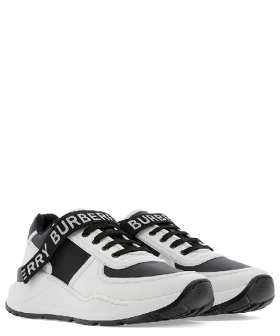 Shop Burberry Ronnie Sneaker In White