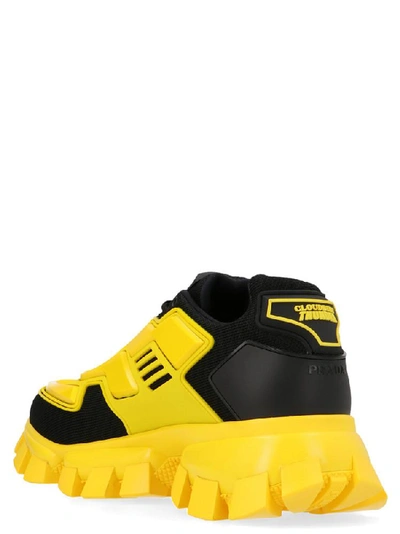 Shop Prada Cloudbust Thunder Low Top Sneakers In Yellow