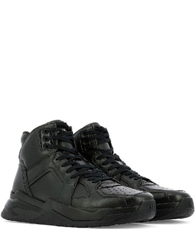 Shop Balmain B Ball High Top Sneakers In Black