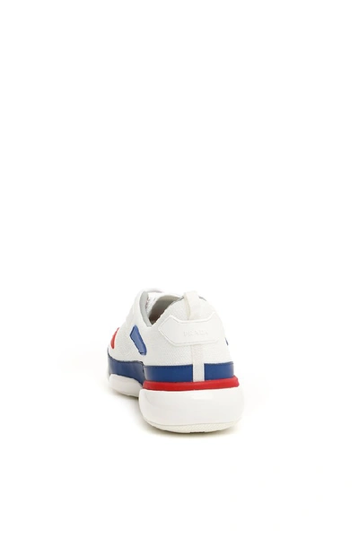 Shop Prada Logo Cloudbust Sneakers In Multi