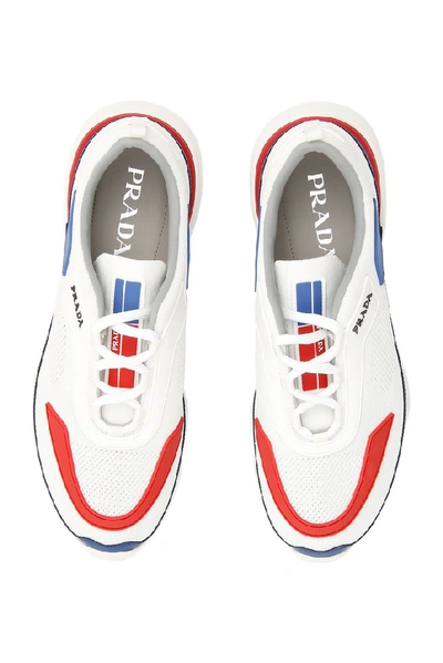 Shop Prada Logo Cloudbust Sneakers In Multi