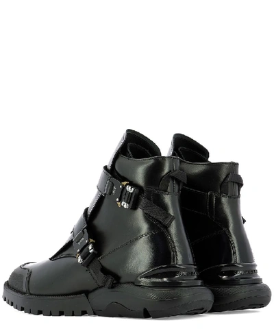 Shop Dior Homme Strapped Ankle Boots In Black