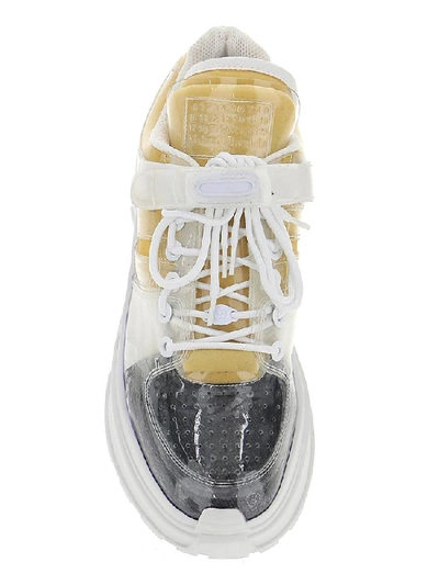 Shop Maison Margiela Layered Transparent Sneakers In Multi