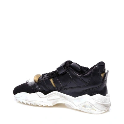 Shop Maison Margiela Retro Fit Sneakers In Black