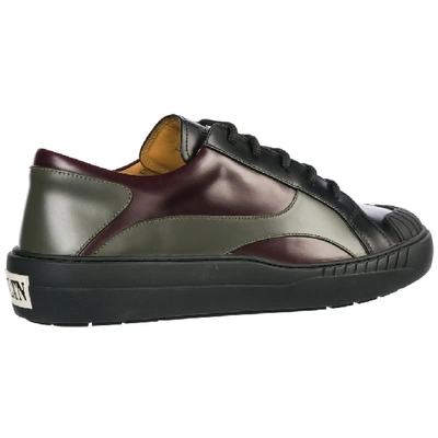 Shop Valentino Leather Sneakers In Multi