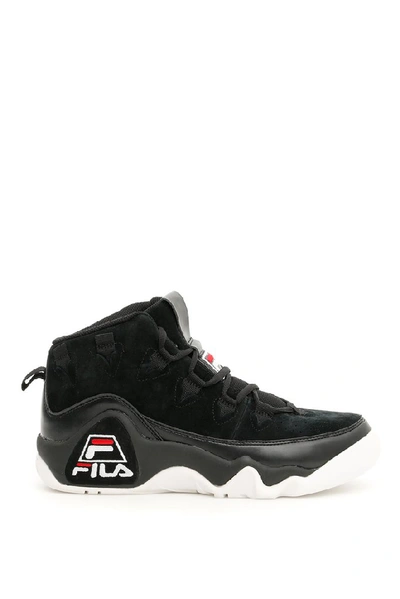 Shop Fila Grant Hill Platform Sneakers In Black