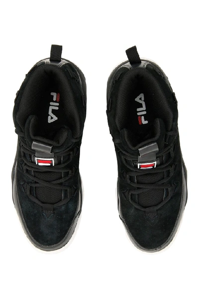 Shop Fila Grant Hill Platform Sneakers In Black