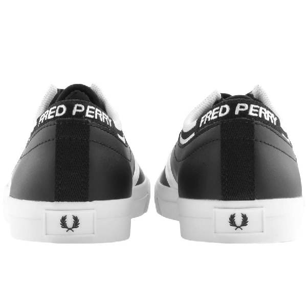 fred perry underspin tipped cuff leather trainers