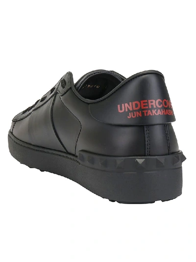 Shop Valentino X Undercover Skull Logo Sneakers In Black