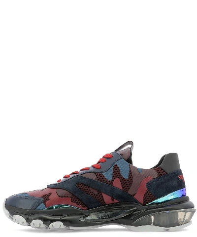 Shop Valentino Bounce Camouflage Sneakers In Multi