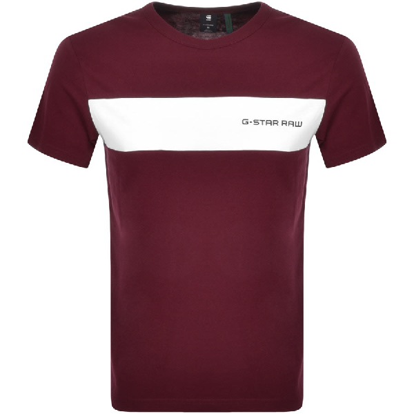 burgundy g star shirt